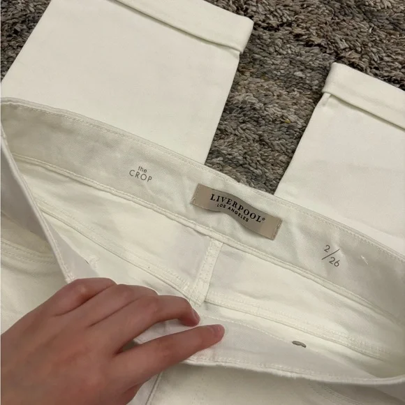 NWOT Liverpool The Crop Jeans Sz 2/26 | Liverpool Cropped Straight Leg Jeans- - Picture 3 of 11